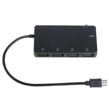  Micro OTG USB 4 Port Hub Putere de Încărcare Cablu Adaptor Suporta OTG Hot Swap pentru Android/pentru Sistemul de