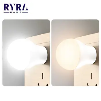  Mini LED Lumina de Noapte USB Reîncărcabilă Lampă de Economisire a Energiei Calculator de Putere Mobil Rotund Lămpi de Iluminat Pentru Dormitor Birou Merge