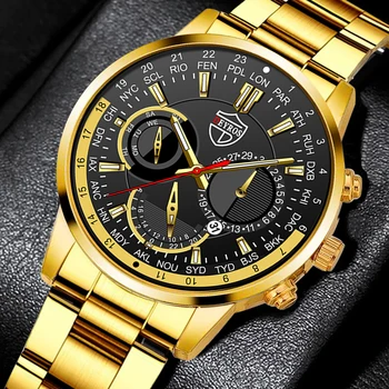  Moda pentru bărbați Ceasuri de Lux Om de Sport din Oțel Inoxidabil Cuarț Încheietura mîinii Ceas pentru Bărbați Business Casual din Piele Ceas reloj hombre