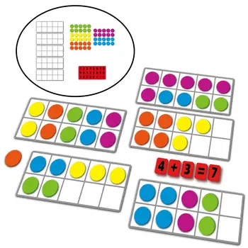  Montessori Magnetic Zece-Cadru sală de Clasă de Matematică Manipulator de Numărare Acasă Școală Numărul de Blocuri de Jucărie pentru Copii de Gradinita