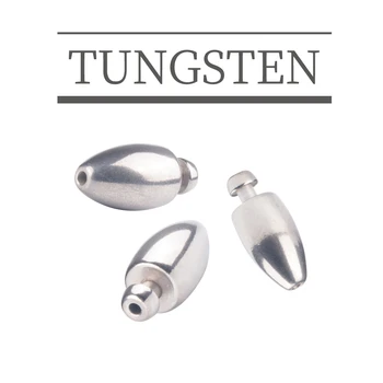  MUUNN 5PCS 10BUC Tungsten Inconjurat Pumn in Greutate,Slither Rig Sinker,1/4 - 2OZ,Pește Sinker, Accesorii de Pescuit,de Culoare Simplu