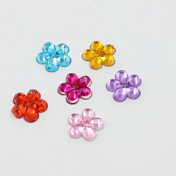  Noi Bling 7mm 288pcs Multicolor de Flori Acrilice Stras de Cristal, Cabochons, Bijuterii Accesorii Pentru Meserii Diy