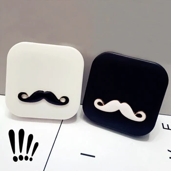  Noi DIY Avanti mustață lentile de contact cazul cuplu drăguț beauty box companion cutie portabila de ingrijire cutie