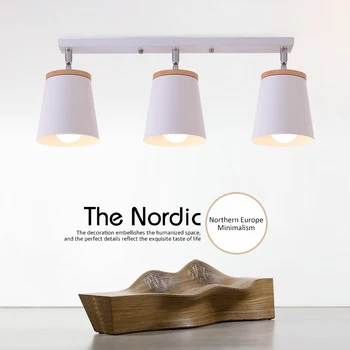  Nordic Lumina Plafon din Lemn de Fier plafoniere Moderne Lumini Plafon pentru Camera de zi de Decorare Dormitor Prindere Coridor Bucatarie