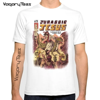  Noutatea Creative JURASSIC ISUS plimbare Dinozaur amuzant tricou barbati 2022 vara nou alb casual homme cool tricou