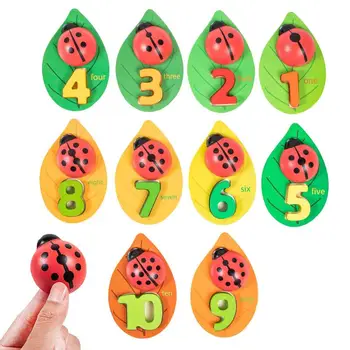  Numărare Buburuze De Numărare Buburuze Montessori Copilul De Numărare Jucării Potrivite Pentru Copii În Grădiniță Matematica Numere De Învățare Și