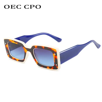  OEC CPO Steampunk Pătrat ochelari de Soare pentru Femei Brand Designer Punk Dreptunghi Ochelari de Soare Femei UV400 Ochelari de cal Bărbați Eyewears O1284