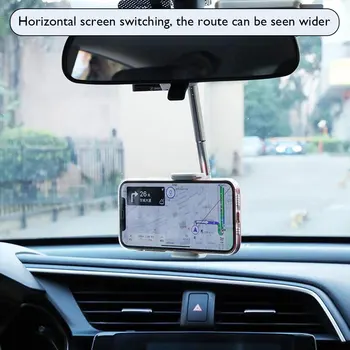  Oglinda Retrovizoare auto Monta Suportul pentru Telefon Ajustabil Pentru iPhone 12 GPS Scaun Smartphone Telefon Auto Titularului Stand Accesorii