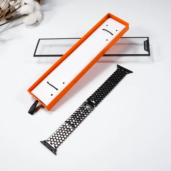  Orange Stil simplu Ambalare Cutie Pentru Apple Watch Band 38/40/42/44 mm Pentru Milanese din Piele, Silicon, Nylon Curea de Stocare Cutie