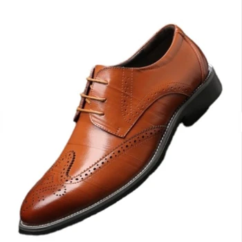  pantofi pentru barbati Pantofi Rochie 2023 Primăvară de înaltă calitate PU Piele Oxford Adidasi Casual pentru Bărbați Încălțăminte Confortabilă pantofi marime Mare