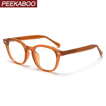  Peekaboo TR90 optice rama de ochelari pentru barbati blue light retro pătrat ochelari pentru femei acetat de înaltă calitate stil coreean