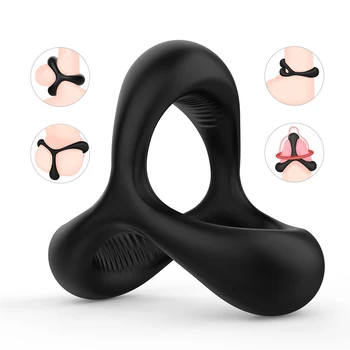  Penis Cock Ring Bărbați Intarziere Ejaculare consumabile pentru Adulți Erectie Sex Shop sex joc pentru cuplu Timp-Întârziere Silicon Reutilizabile sexitoys