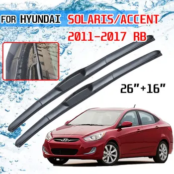  Pentru Hyundai Solaris Accent 2011 2012 2013 2014 2015 2016 2017 RB Accesorii Fața lamela Ștergătorului de Parbriz Perii Stergatoare pentru Masina