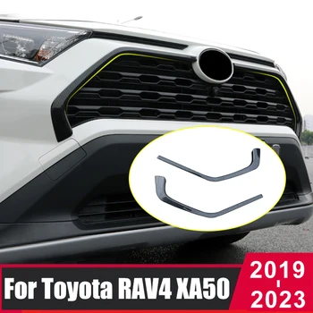  Pentru Toyota RAV4 RAV 4 2019-2021 2022 2023 XA50 Masina Bara Fata Grile de Aer LOGO Rama Decor Ornamental Autocolant de Acoperire Accesorii