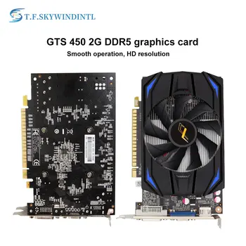  Placa Video GTS 450 2GB DDR5 128Bit Grafica pe Calculator Carduri pentru nVIDIA Geforce GPU HDMI Dvi VGA Cărți Noi GTS450 Pentru Jocuri de noroc Joc