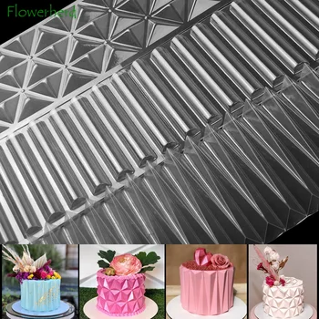  Plastic Transparent Origami Mousse de Fondant Tort Mucegai Rim Ciocolata Mucegai DIY Copt Tort Stencil Tort de Decorare Instrumente de Rășină Mucegai