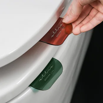 Portabil Transparent Scaun de Toaletă de Ridicare de Curățare a Evita Atingerea Toaletă Capac Mâner de Baie Acasă WC Toaletă Accesorii Nordice