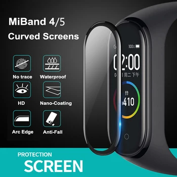 Protector de ecran Pentru Xiaomi Mi Band 4 5 Bratara Film Complet Capacul de Protecție de Film pentru Xiomi Miband 6 5 4 Bratara Caz