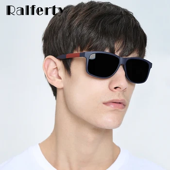  Ralferty Polarizat ochelari de Soare Barbati Dreptunghi de Înaltă Calitate UV400 Negru TR90 TAC Ochelari de Soare 2021 Șofer de sex Masculin de Pescuit Ochelari PC8