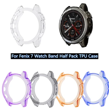  Se potrivesc pentru Garmin Fenix 7 Smartwatch rezistent la Șocuri Caz Flexibil Coajă de Protecție Protector husă Lavabilă