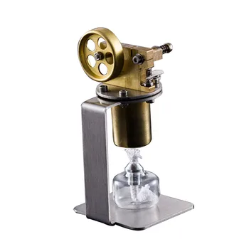  Stirling Motor Cu Aburi Model Mini Alamă Cazan Alcool Lampă De Încălzire Producției Științifice Experimentale Jucărie
