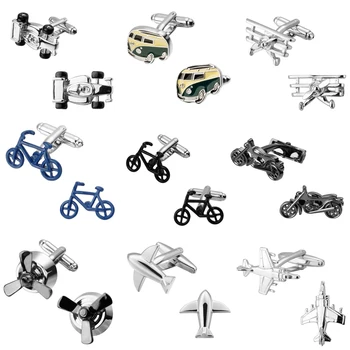  Sunt transportul de design de biciclete și motociclete roata aeronavei brand Butoni Barbati Bijuterii Butoni de manșetă