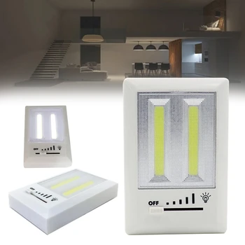  Super-Luminos COB Comuta Lumina de Noapte Baterii LED Lampă de Perete Wireless Dulap, Sub Dulap Lumini de Bucătărie Cameră Scari