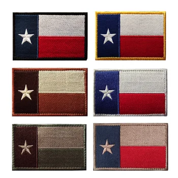  Texas, statele UNITE ale americii Patch-uri Brodate Tactici Militare Patch Coase La Orice articol de Îmbrăcăminte Tactice Insigne