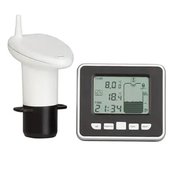  Ultrasonic de Nivel Rezervor de Apă Metru Joasă a Senzorului de Temperatură a bateriei Lichid Adâncime Indicator de Alarmă în Timp Transmițător de Măsurare