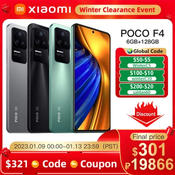  Versiune globală POCO F4 5G telefon Mobil 6GB, 128GB / 8GB 256GB Snapdragon 870 NFC 120Hz 6.67