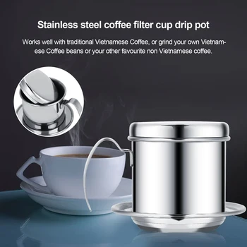  Vietnameză Filtru de Cafea Filtru , Mici Presa franceză Portabil Cupa, Singur Servi factorii de Decizie de Cafea, Cadou pentru iubitorii de cafea