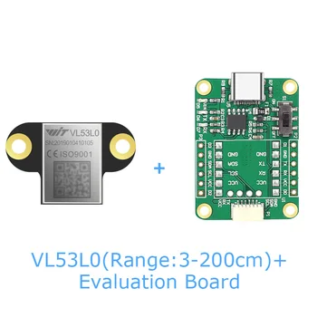  WitMotion UART VL53L0 Distanță cu Laser Module(3-200cm), VL53L1 Laser Variind de Senzor(4-400cm), TTL/IIC 100Hz Date de Ieșire, 3.3-5V