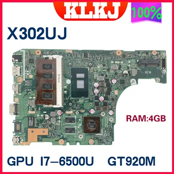  X302UA Placa de baza Laptop I3-6100U I5-6200U I7-6500U CPU 4GB RAM Pentru Asus X302 X302U X302UA X302UJ Notebook Placa de baza 100% de Testare