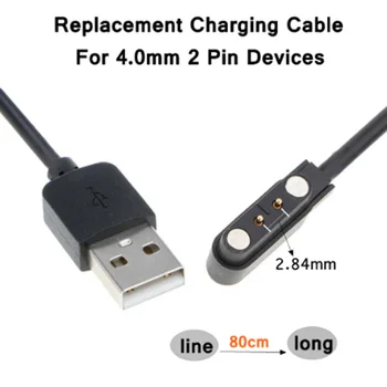  Universal 2 Pin 2.84 mm Portabil Magnetic de încărcare de Încărcare pentru Ceas Inteligent Cradle USB Cablu de Alimentare